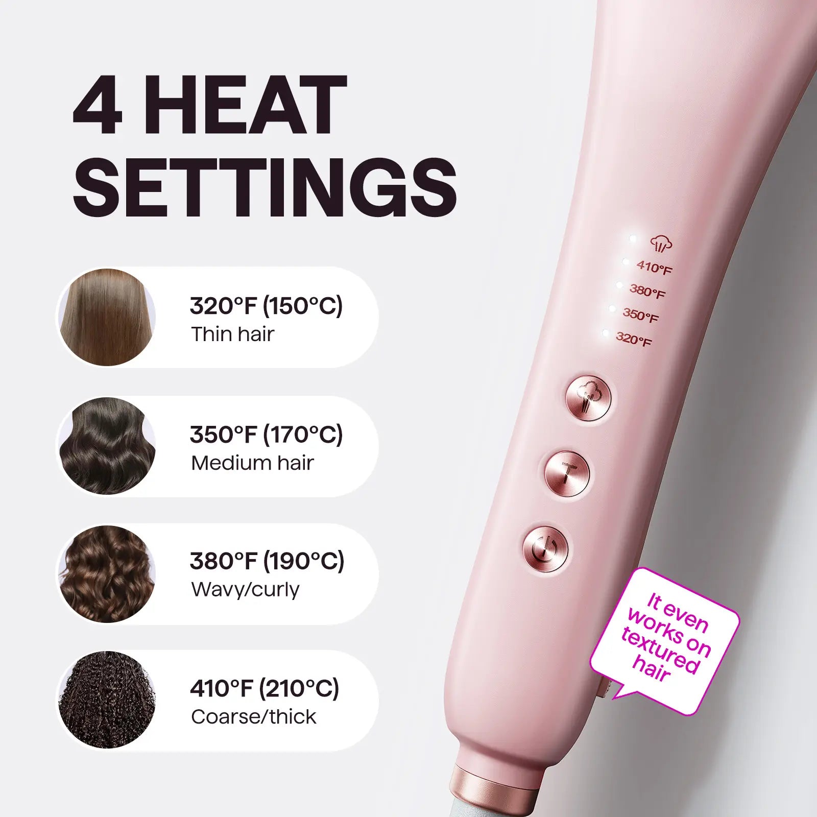 Wavytalk Steamline Pro Steam Hair Straightener Brush Hair Straightening Comb with Scrunchie and Glove